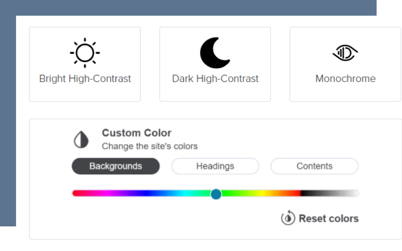 ADA Compliance - Color Adjustments